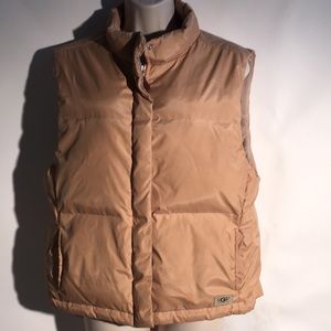 Ugg vest size large fits med also